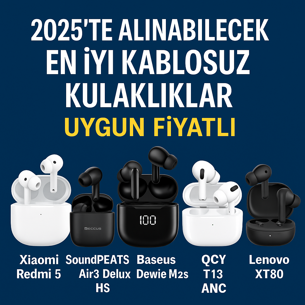 2025’te Alınabilecek En İyi Kablosuz Kulaklıklar – Uygun Fiyatlı Öneriler