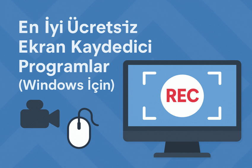 En İyi Ücretsiz Ekran Kaydedici Programlar (Windows İçin) – 2025 Güncel Liste