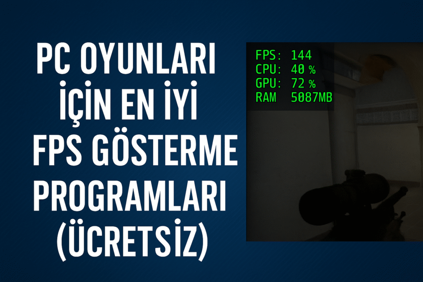 PC Oyunları İçin En İyi FPS Gösterme Programları (Ücretsiz) – 2025