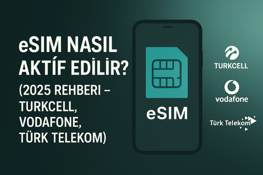 eSIM Nasıl Aktif Edilir 2025 | Turkcell, Vodafone, Türk Telekom