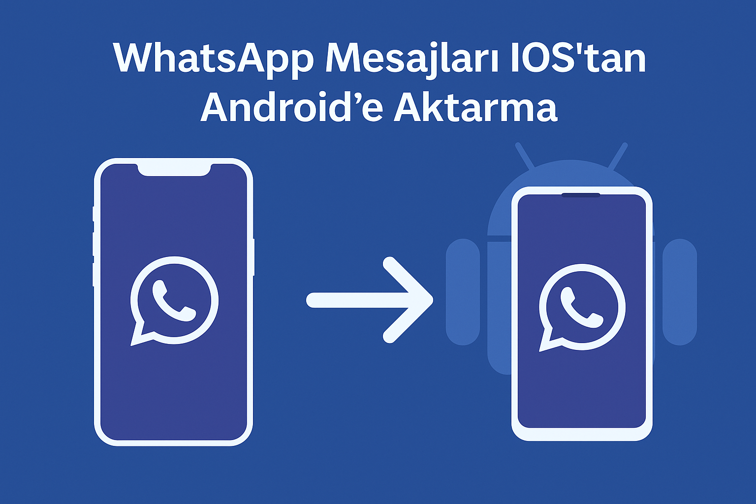 WhatsApp mesajları iOS’tan Android’e aktarma – 2025 Rehberi